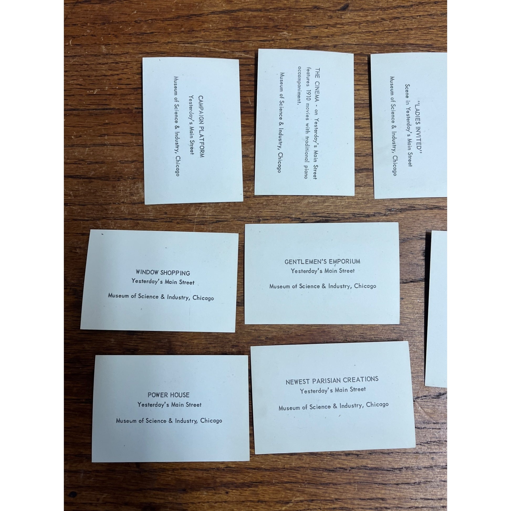 Museum Of Science Industry Yesterdays Main Street Chicago Real Photos Souvenir