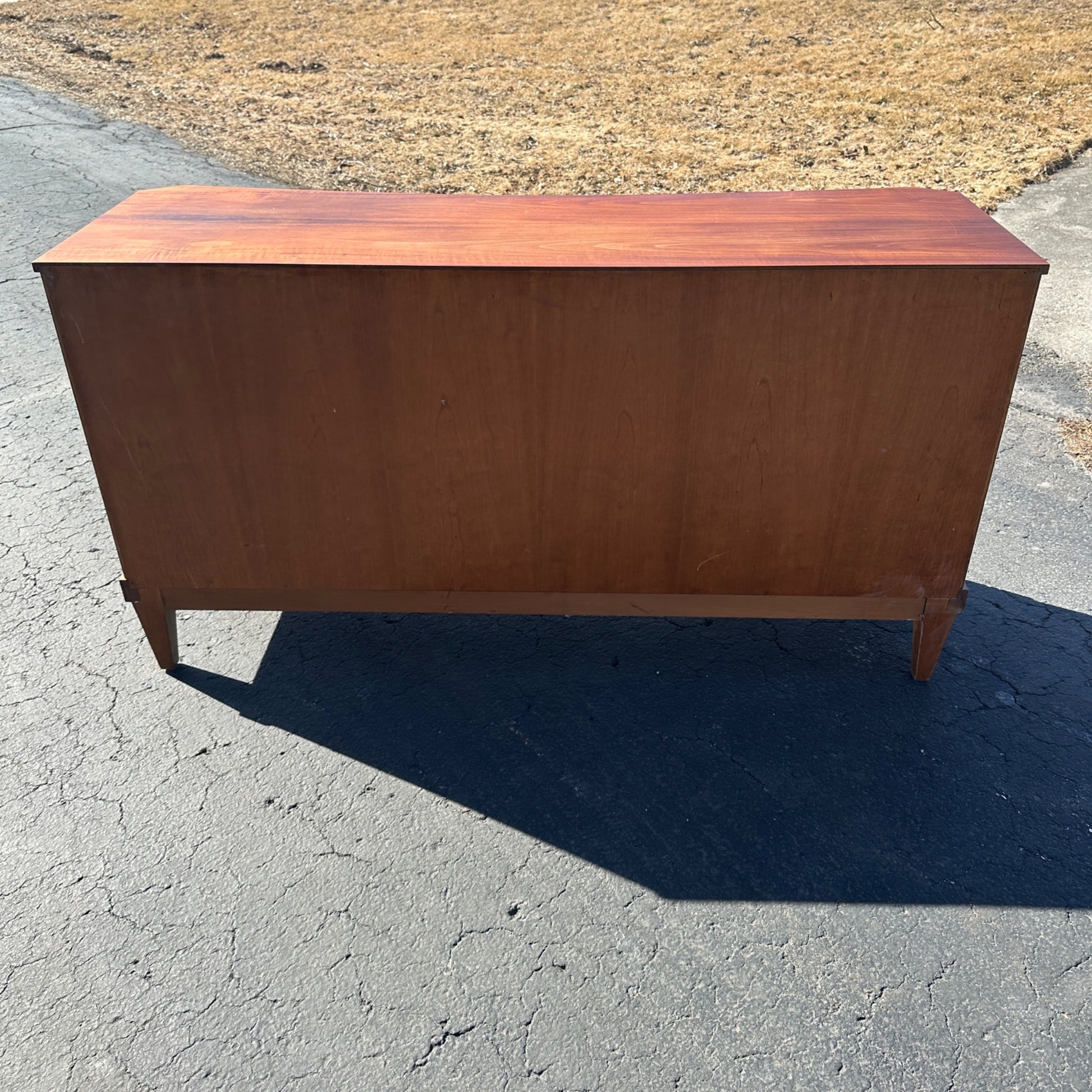 Michael Taylor Baker Furniture Regency Concave Sideboard Credenza Mid-Century