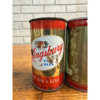 Pair Kingsbury Brew Near Beer For A King FLat TopCan Wisconsin