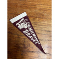 Vintage 1950s Milwaukee Braves Mini 9" Felt Pennant Flag MLB Baseball Indian