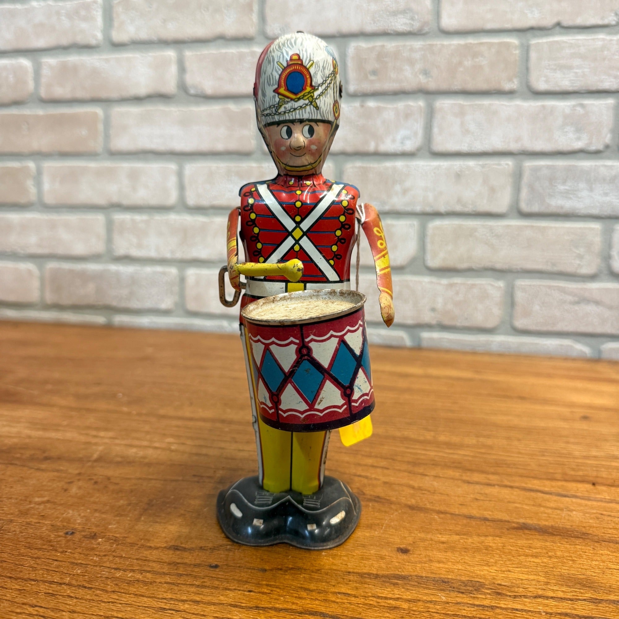 Vintage 40s/50s Marx George The Drummer Boy Windup Litho Tin Toy Nonworking