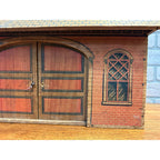 Antique 1880s Converse Litho Wood Barn & Farm Animals Child's Toy Playset