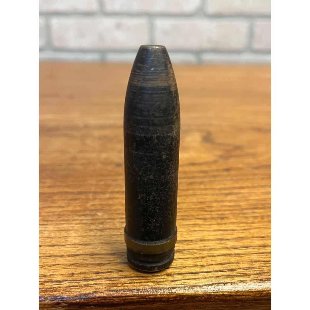 Vintage WWII 20MM Dummy Inert Training Round Projectile - Dated 1943