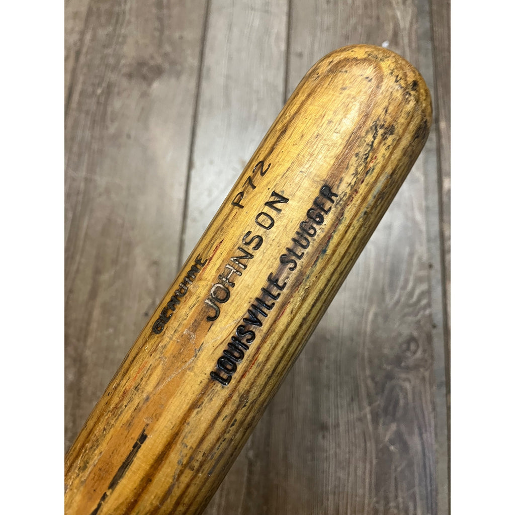 Wallace Johnson Original Game Used Baseball Bat MLB Louisville Expos