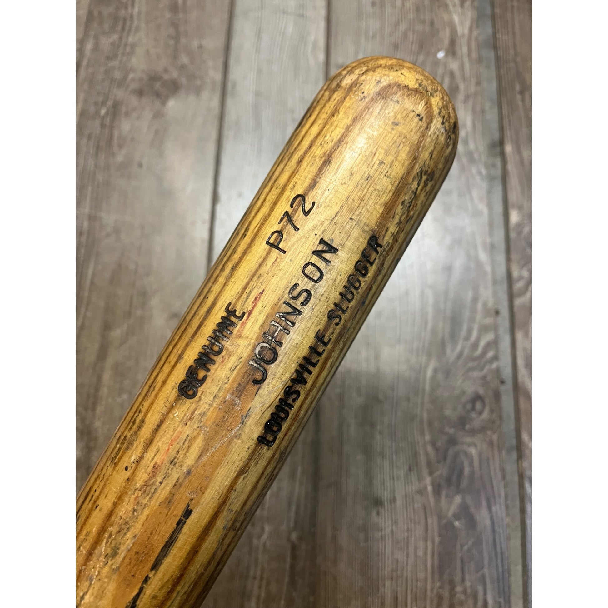 Wallace Johnson Original Game Used Baseball Bat MLB Louisville Expos