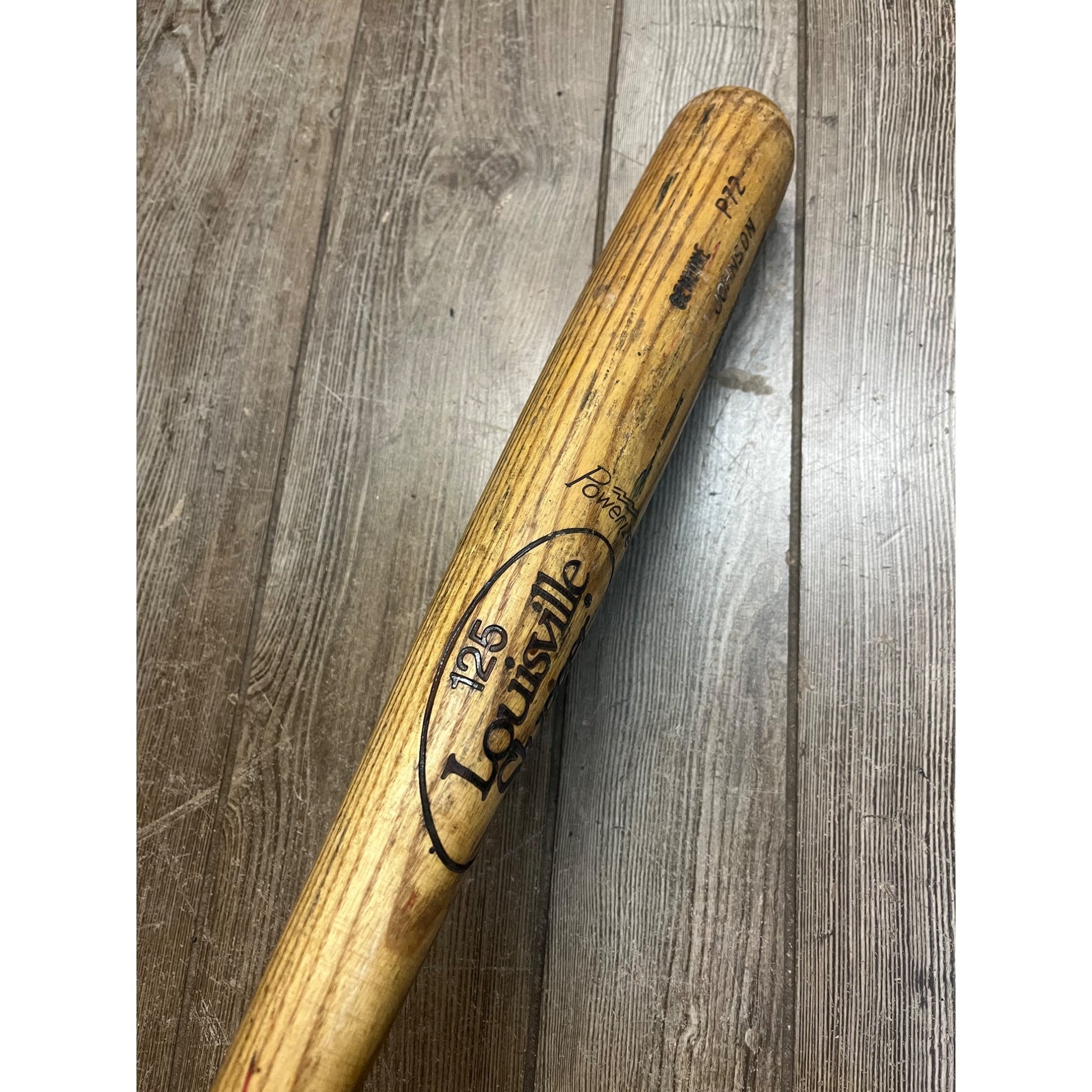 Wallace Johnson Original Game Used Baseball Bat MLB Louisville Expos