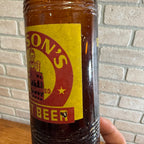 1950s Masons Root beer ACL Brown Amber Soda Pop Bottle Chicago