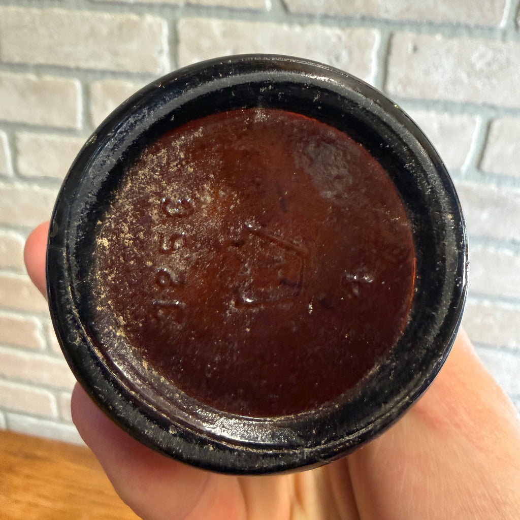 1950s Masons Root beer ACL Brown Amber Soda Pop Bottle Chicago