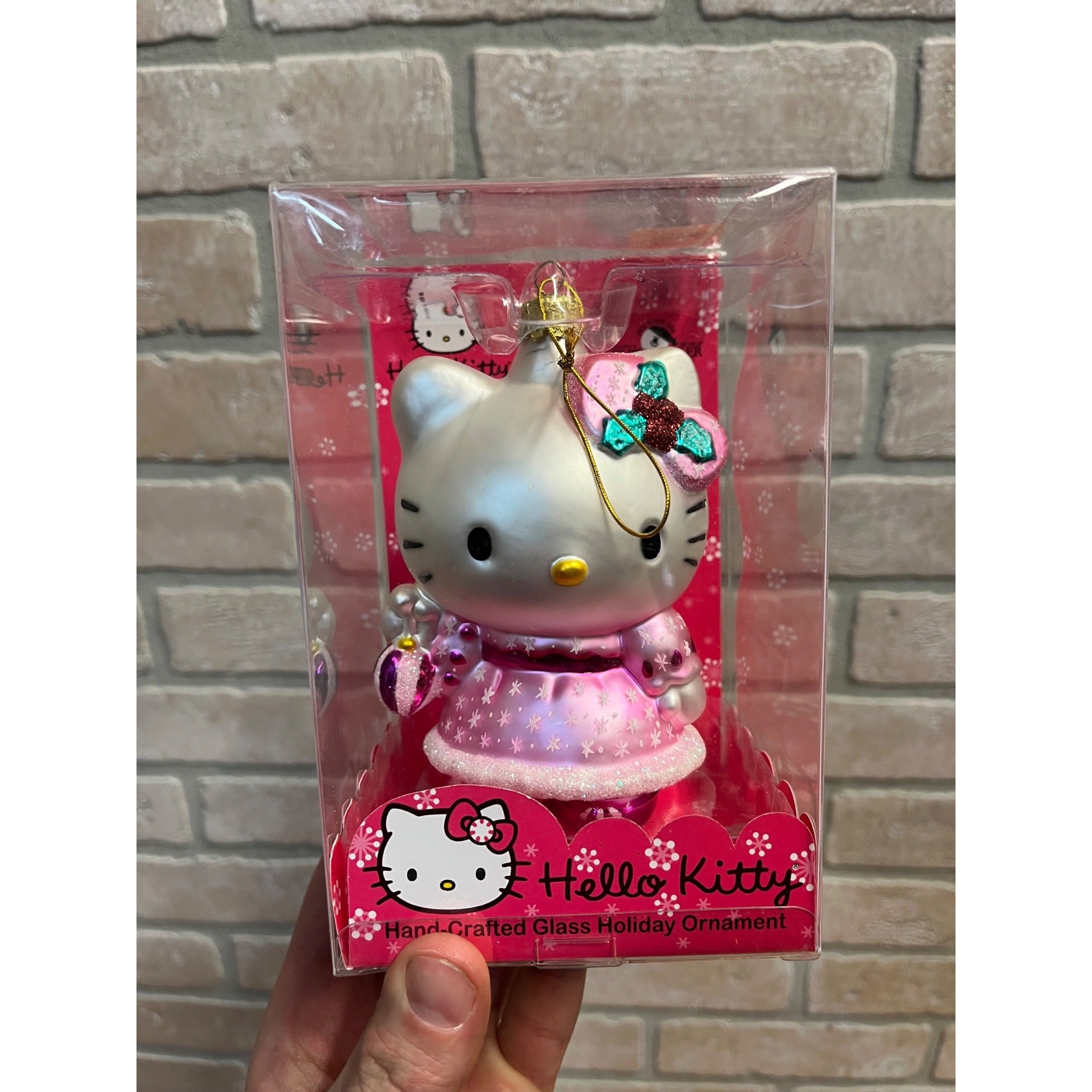 Kurt Adler Hello Kitty Hand Crafted Painted Christmas Ornament Figure HK0113