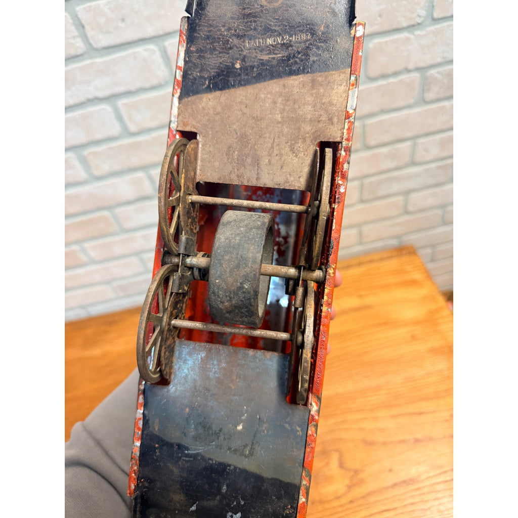 RARE Vintage 1900s Dayton Hillclimber Trolley Street Car Steel Toy Original Paint