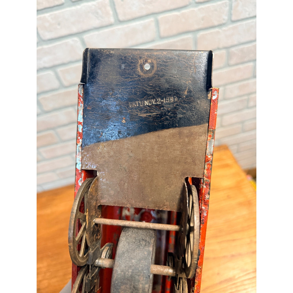 RARE Vintage 1900s Dayton Hillclimber Trolley Street Car Steel Toy Original Paint