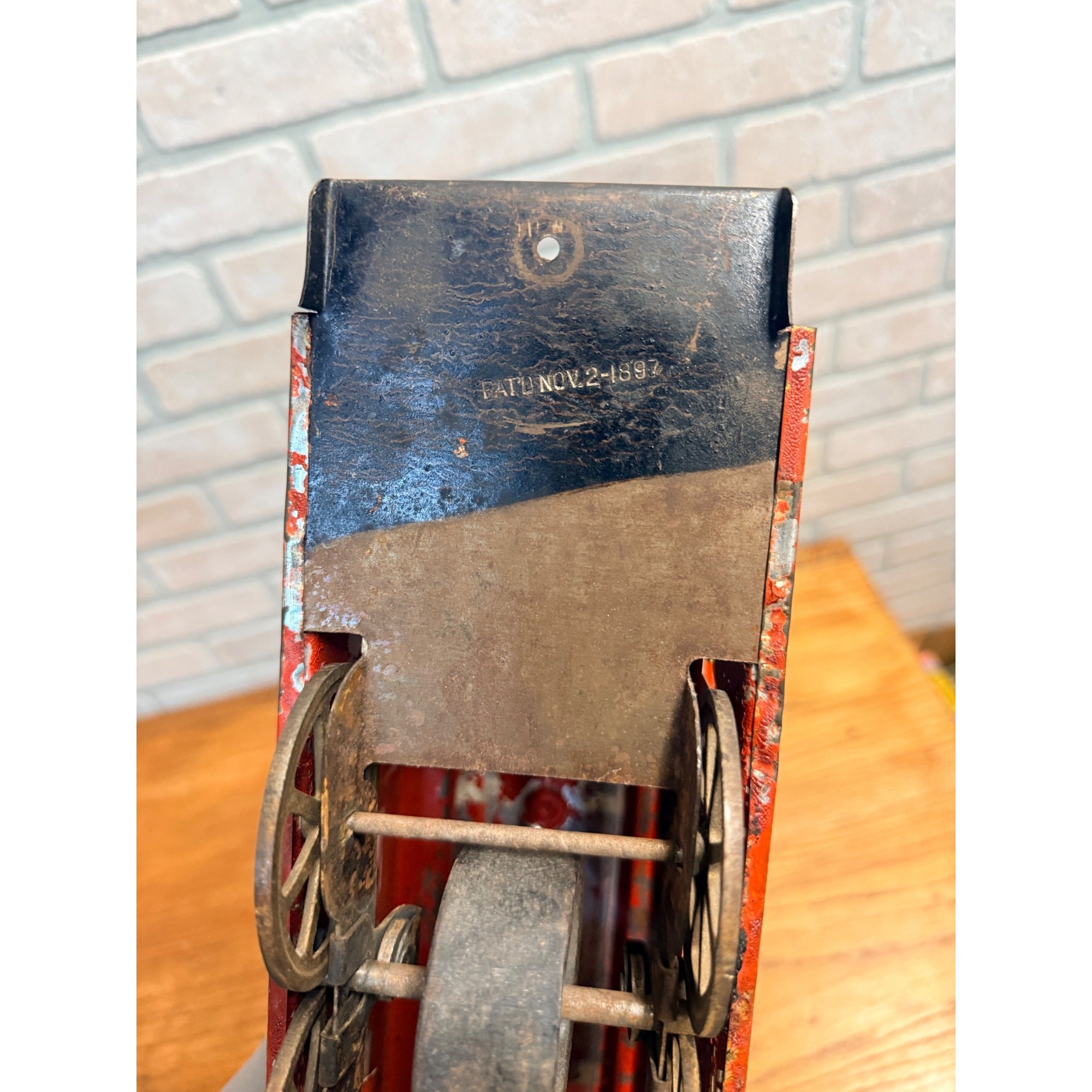 RARE Vintage 1900s Dayton Hillclimber Trolley Street Car Steel Toy Original Paint