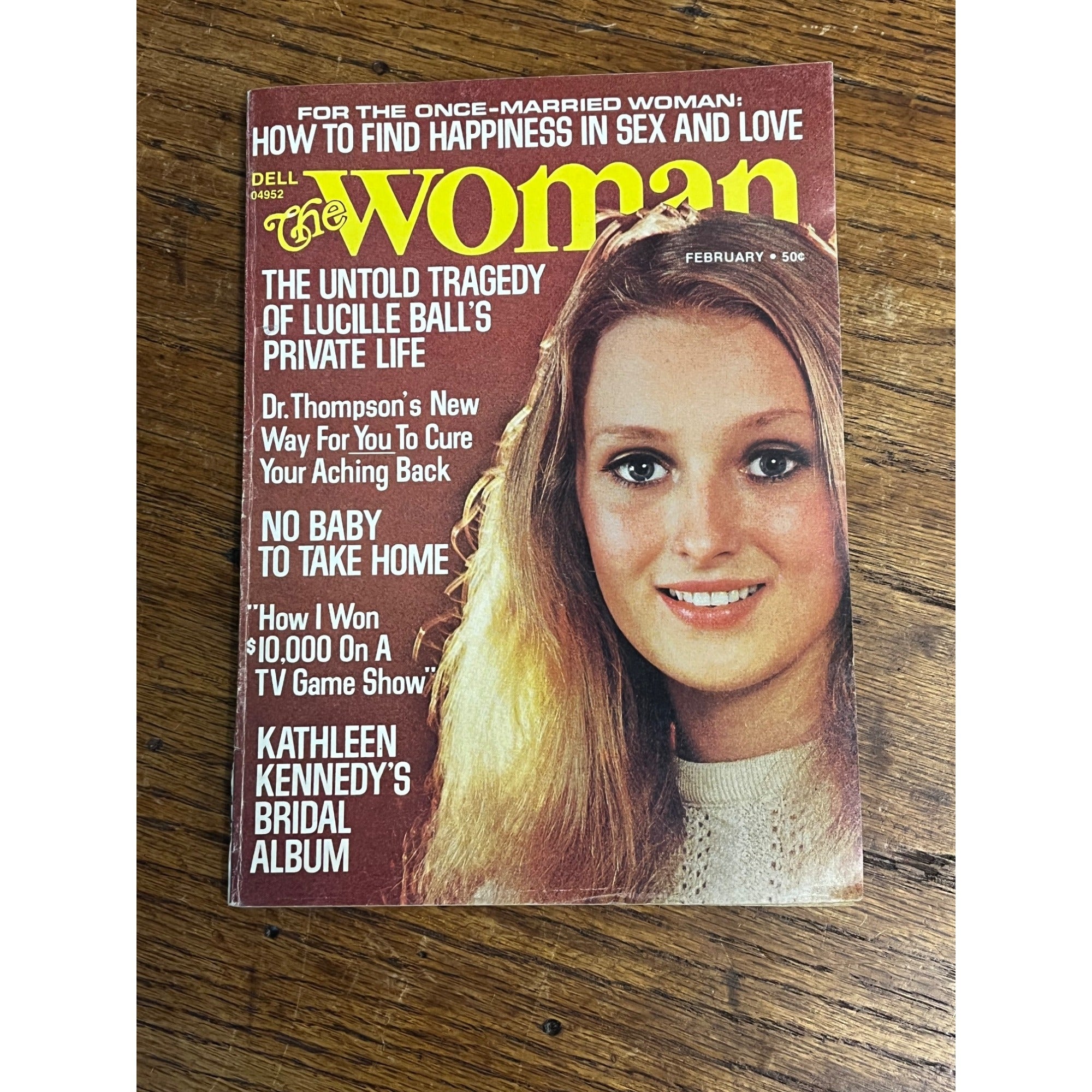Vintage 1973 Dell: The Woman Magazine Lucille Ball, Kathleen Kennedy Wedding