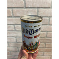 Old Timer's Lager Beer Coin Bank Can West Bend Litha Co. West Bend, Wisconsin