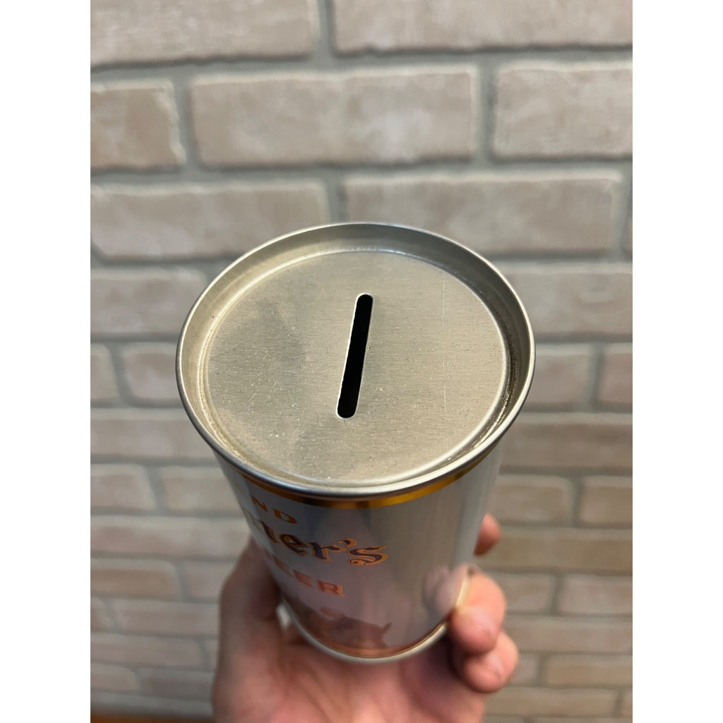 Old Timer's Lager Beer Coin Bank Can West Bend Litha Co. West Bend, Wisconsin