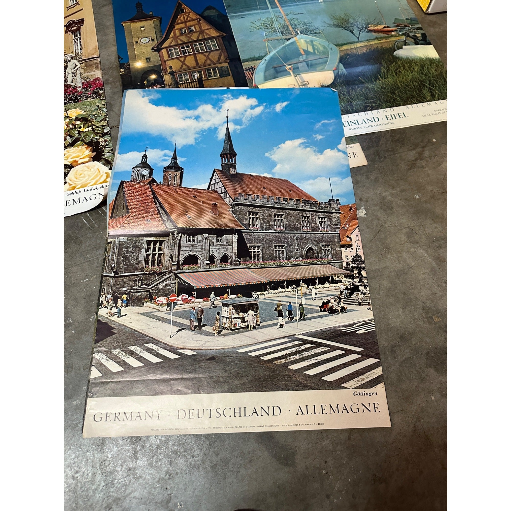 (7) Vintage Original  1965 1960s Germany Tourism Posters Berlin Deutschland