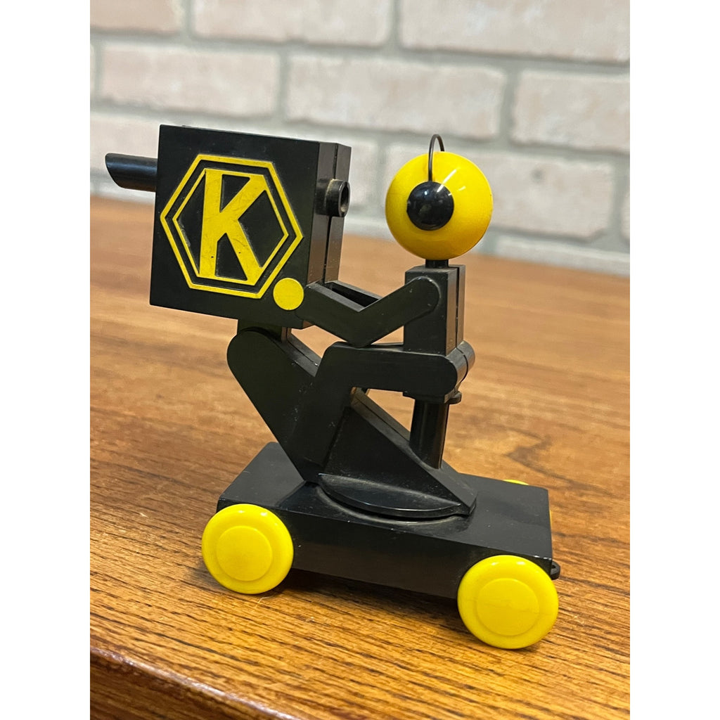 Vintage 1950s Kraft Television Cameraman Toy Premium Plastic Advertising Promo