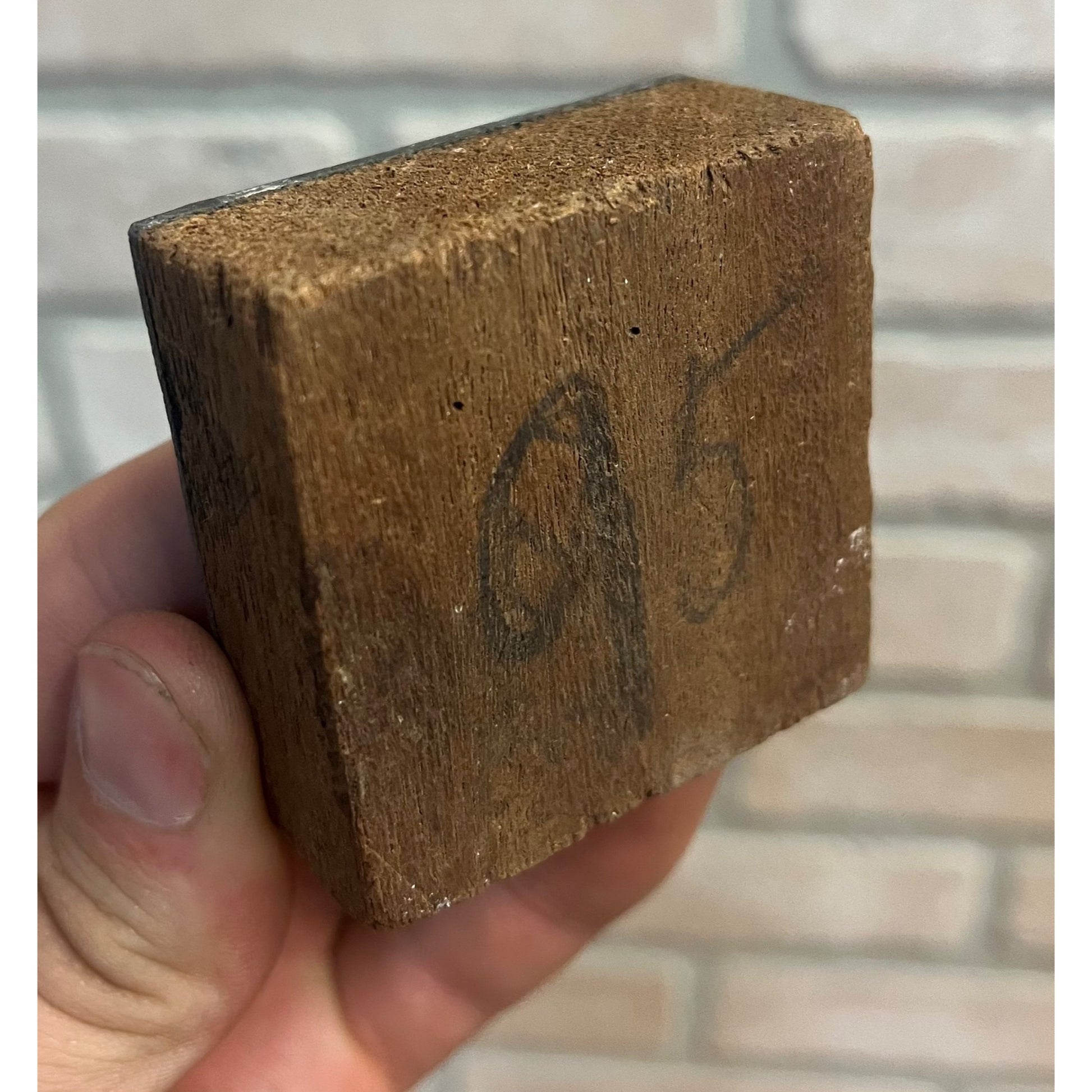 Vintage Letterpress Printing Block Old King Coal Advertising Copper
