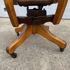 Antique Industrial Office Chair Wooden Excellent