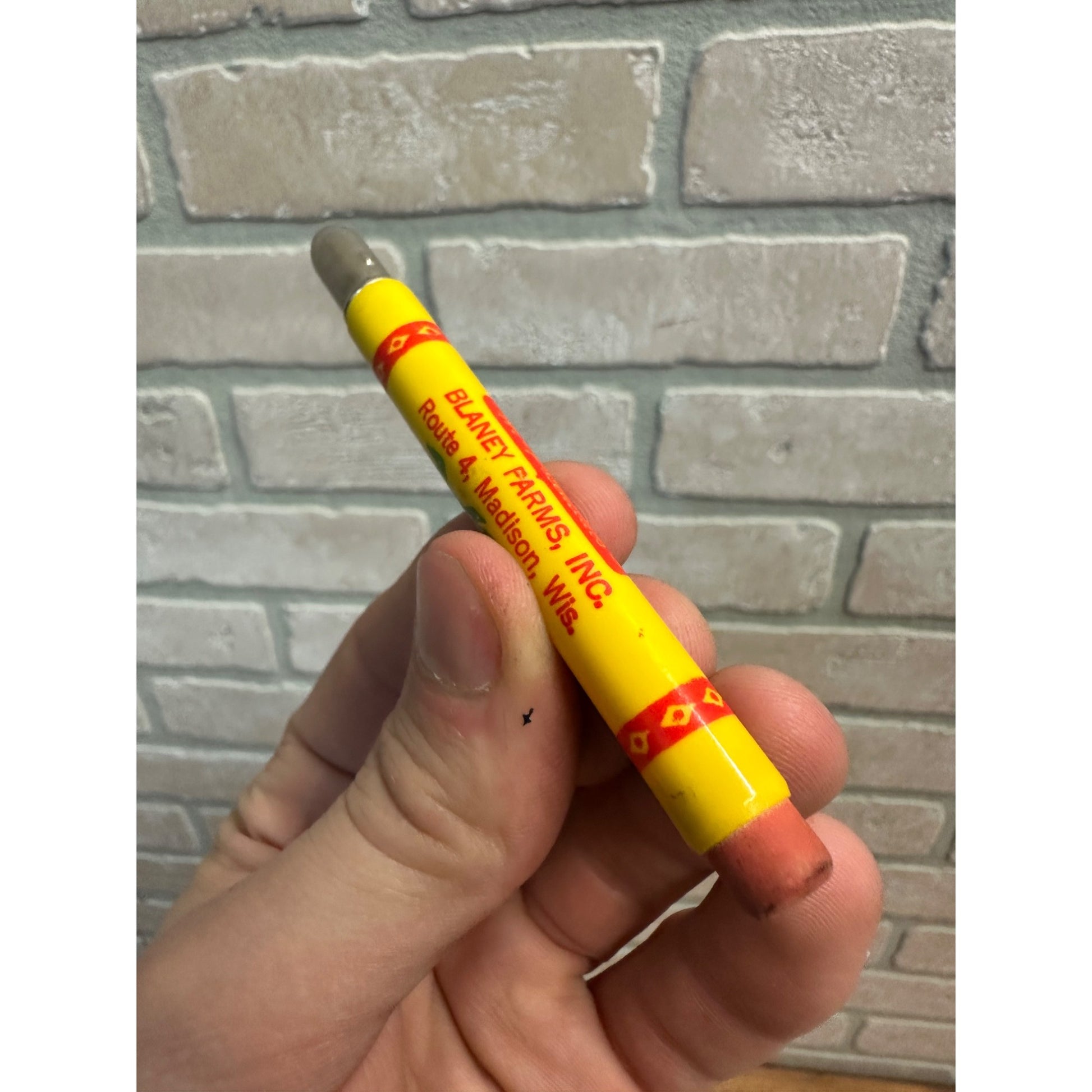 Vintage Advertising Pencil Bullet Blaney Hybrids Madison Wisconsin Seed Corn