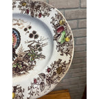 Vintage Turkey Thanksgiving Platter Transferware Made In Japan