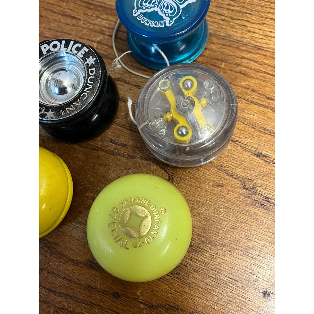 Vintage 1980s-90s YoYos Pluto Disney Duncan Butterfly & Hazard Police Yo-Yo YoYo