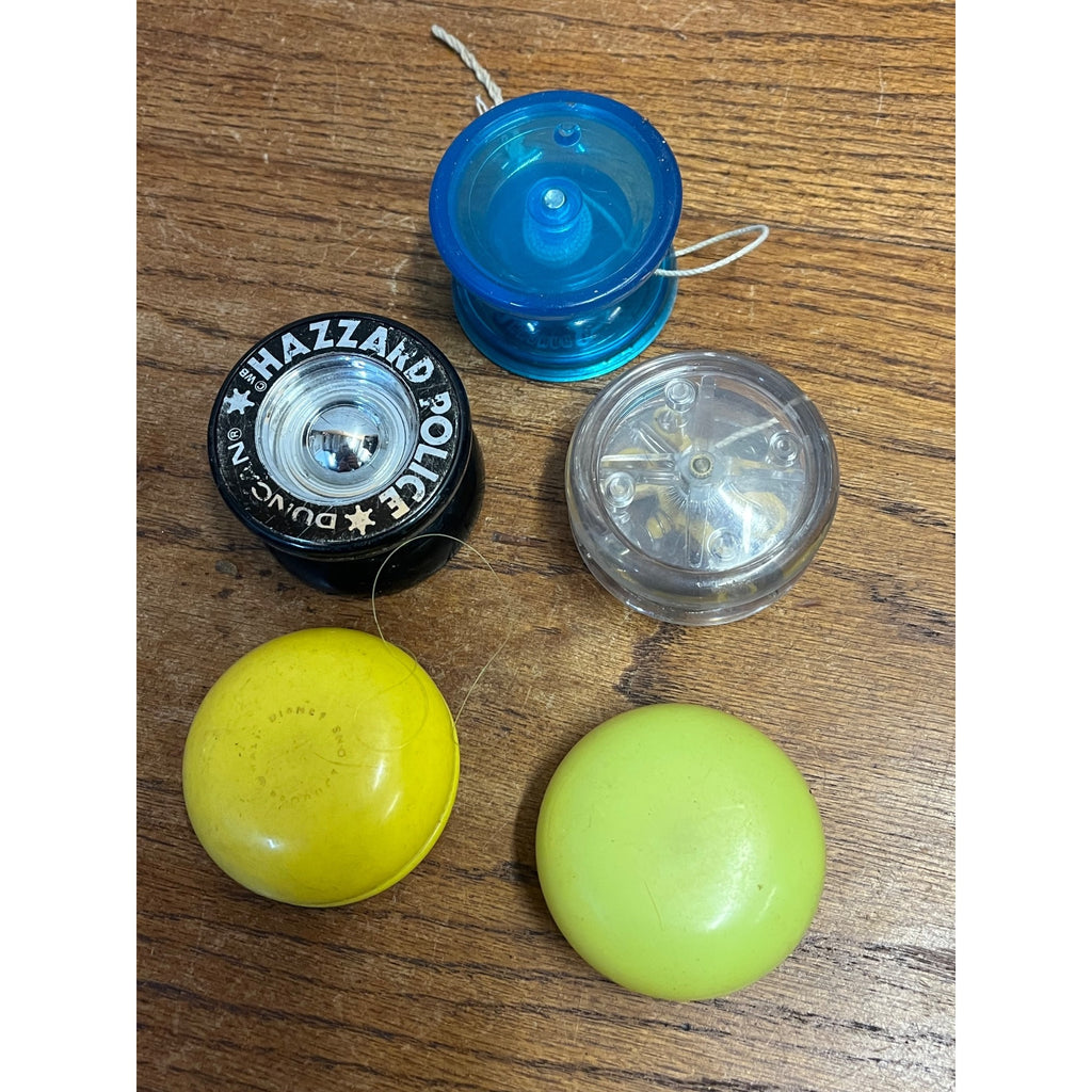 Vintage 1980s-90s YoYos Pluto Disney Duncan Butterfly & Hazard Police Yo-Yo YoYo