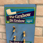 Dr Grabow Vintage Pipe Tobacco Smoking Display Stand Sign Retail Advertising.