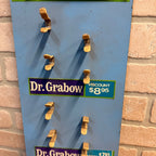 Dr Grabow Vintage Pipe Tobacco Smoking Display Stand Sign Retail Advertising.