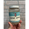 Vintage Kent Drug Co. Catnip Leaves Empty Glass Jar Apothecary