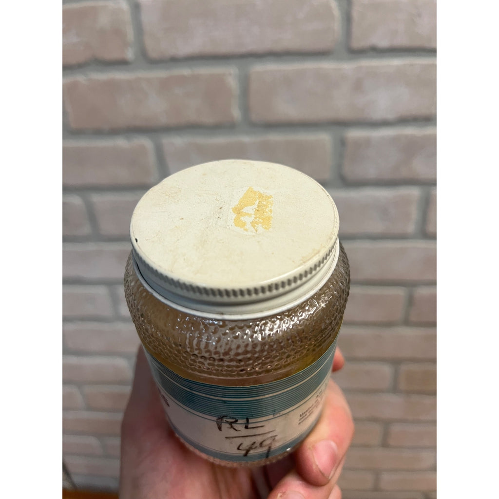 Vintage Kent Drug Co. Catnip Leaves Empty Glass Jar Apothecary