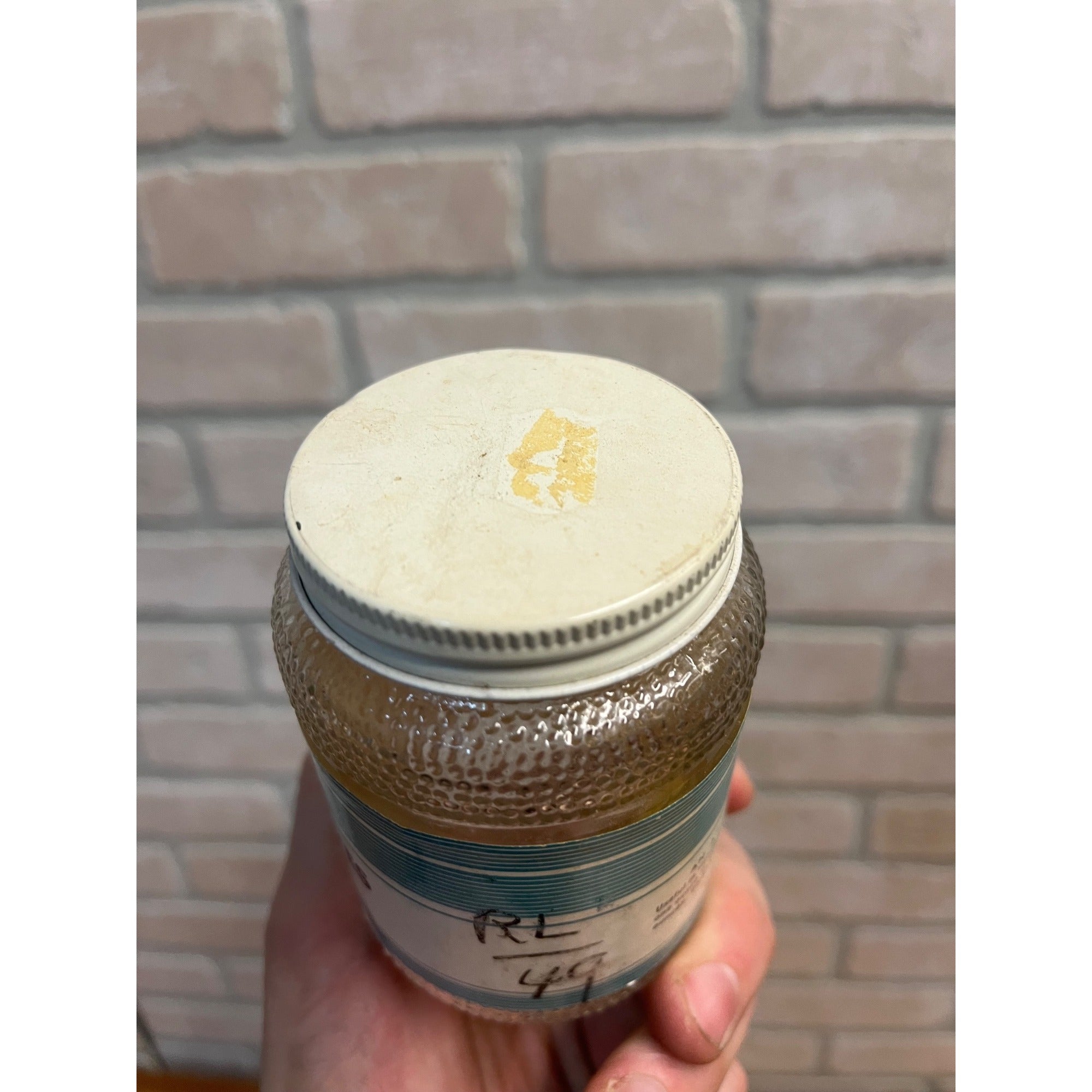 Vintage Kent Drug Co. Catnip Leaves Empty Glass Jar Apothecary