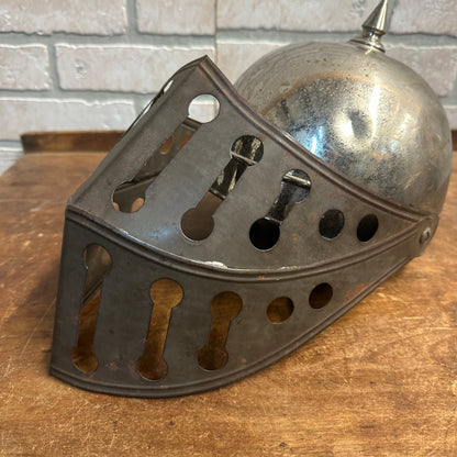 Early German Childs Reproduction Knights Helmet W/ Shield