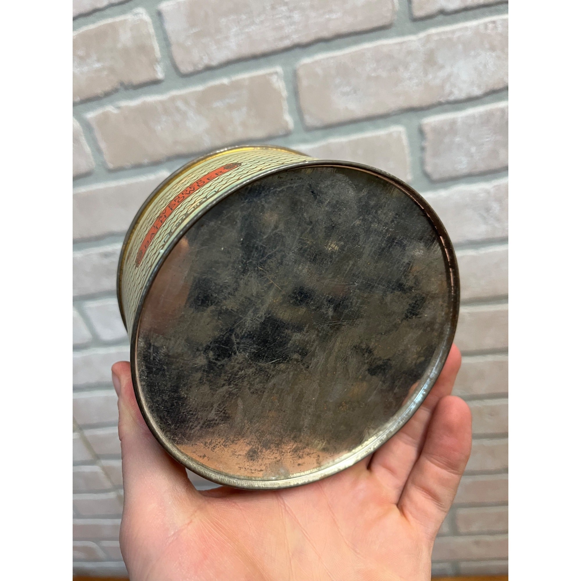 Vintage 1920s No. 4711 Lavender Bath Powder Tin FULL Art Deco Mulhens & Kropff