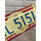 Vintage 1976 1776 Illinois License Plate Bicentennial BL 5151