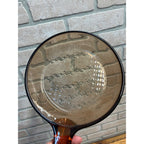 Corning Ware Vision 7 Inch Waffle Bottom Frying Pan Skillet Amber Glass FRANCE