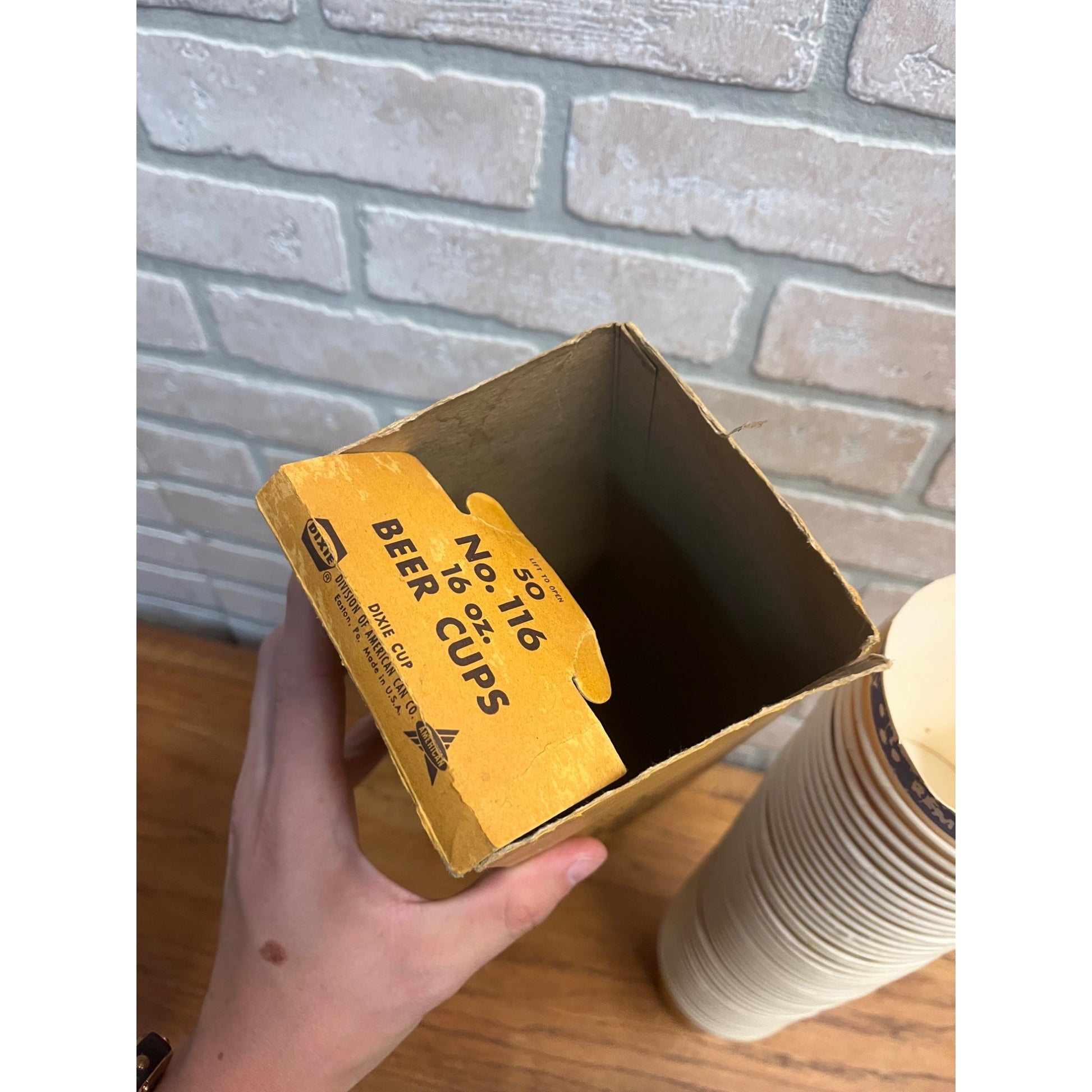 Vintage Jos. Schlitz Beer 1960s Wax 16oz Beer Cups NOS Cups Lot (47)
