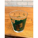 Libbey Apothecary Pharmacy Rx Gold Trim Rocks Glass Green (1) Single