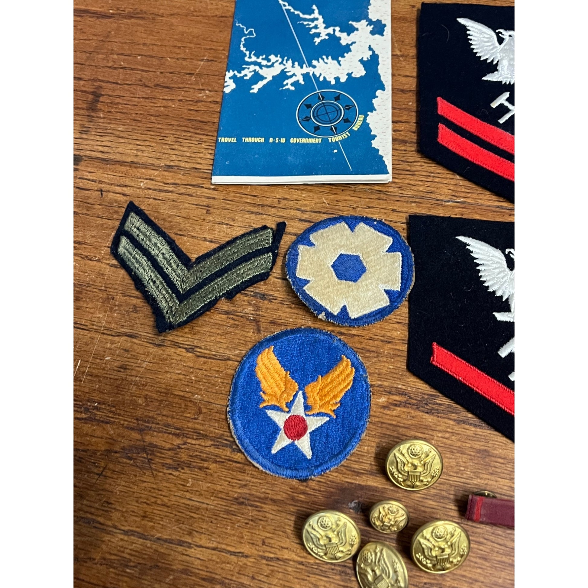 Vintage US Navy Veteran Estate Lot Medals, Patches, Pins ++ WWII 1950s