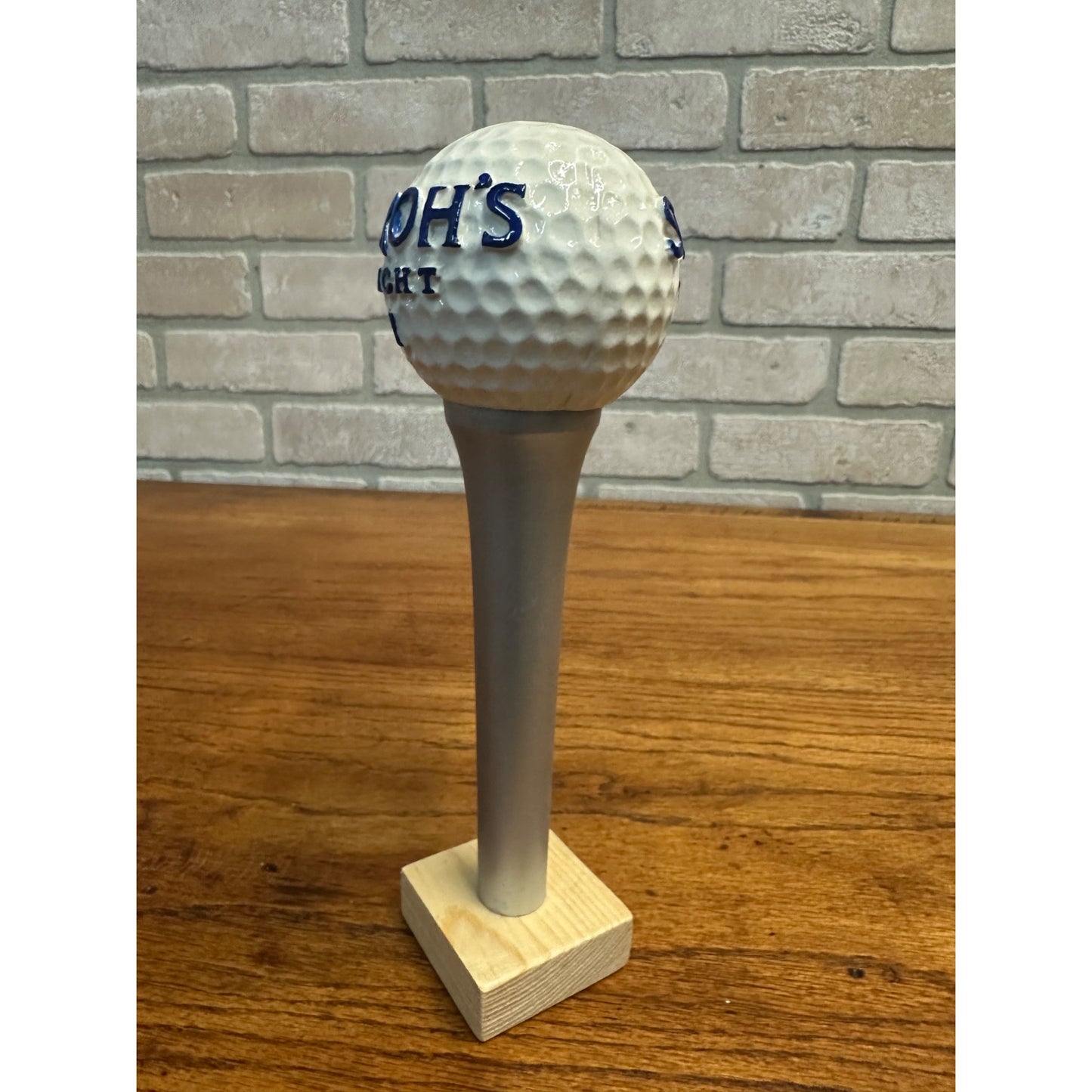 Vintage Stroh's Light Golf Ball On Tee Beer Tap Handle 8.5" Tapper Bar