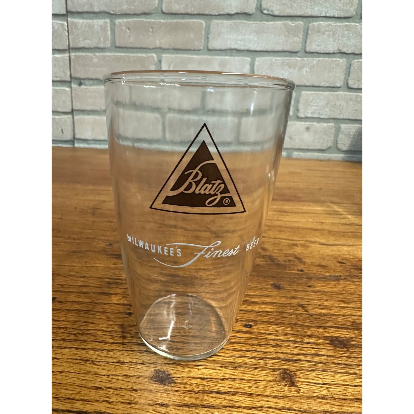 Vintage 1950s Blatz Milwaukee Beer Wisconsin Tavern Bar Pub Glass 4.75"