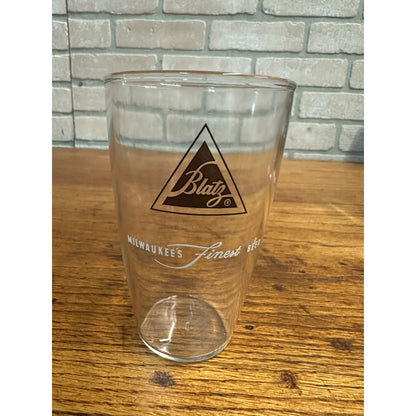 Vintage 1950s Blatz Milwaukee Beer Wisconsin Tavern Bar Pub Glass 4.75"