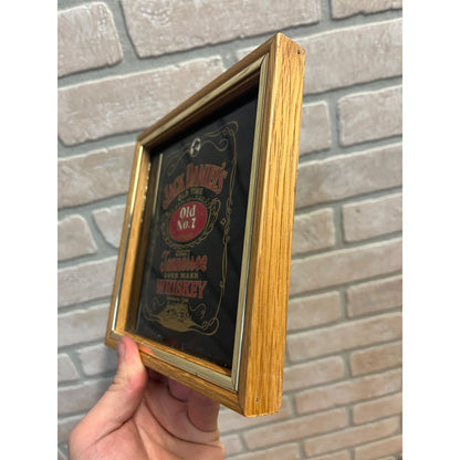 Vintage Jack Daniel's Tennessee Whiskey Bar Mirror Sign Small 6.75" x 6.75"