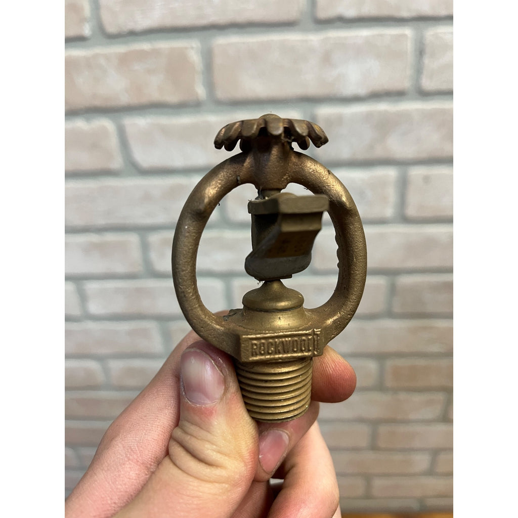 Vintage 1935 Rockwood Brass Fire Sprinkler Head 160 Degree 160-D