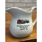Vintage Gordon Poch Bulk Milk Pick up St. Cloud Wisconsin Advertising Pitcher