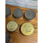 Vintage Ribbed Kerr Atlas Ball Jelly Glass Jars Lot Original Tin Metal Lids