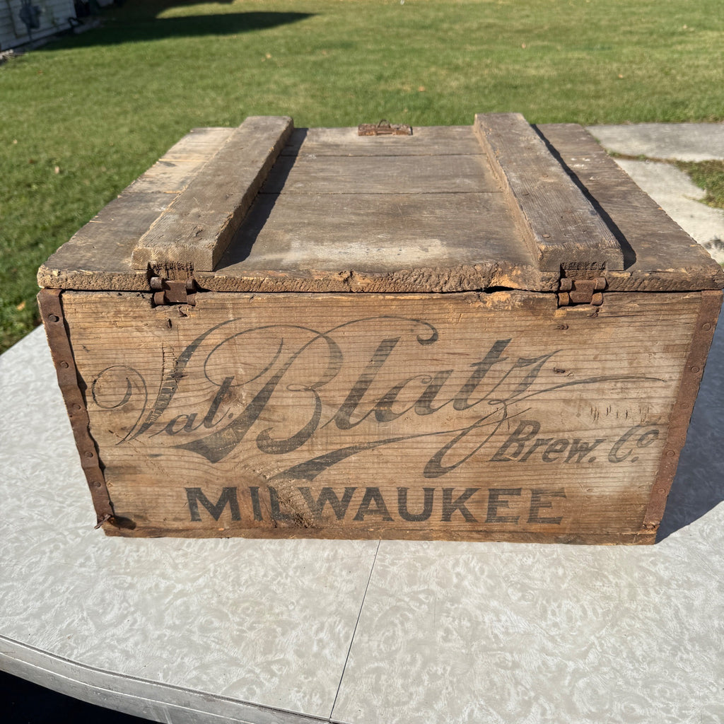 Pre-Prohibition Val Blatz Beer Brewery Wis Crate 3 Dozen Oversized Milwaukee