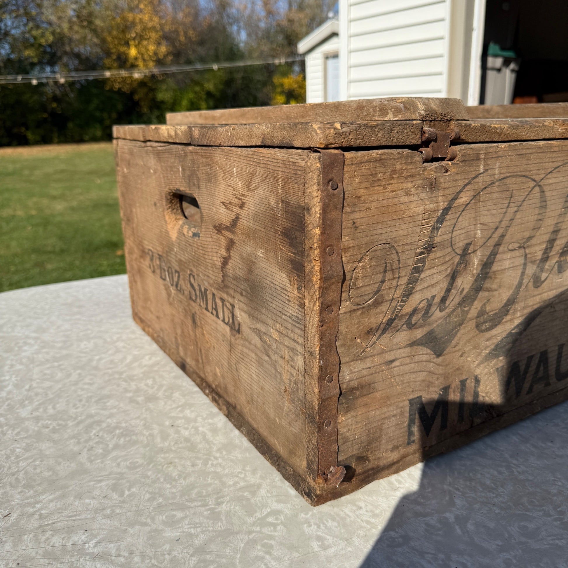 Pre-Prohibition Val Blatz Beer Brewery Wis Crate 3 Dozen Oversized Milwaukee