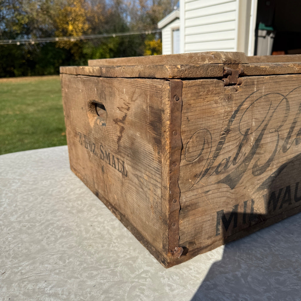 Pre-Prohibition Val Blatz Beer Brewery Wis Crate 3 Dozen Oversized Milwaukee