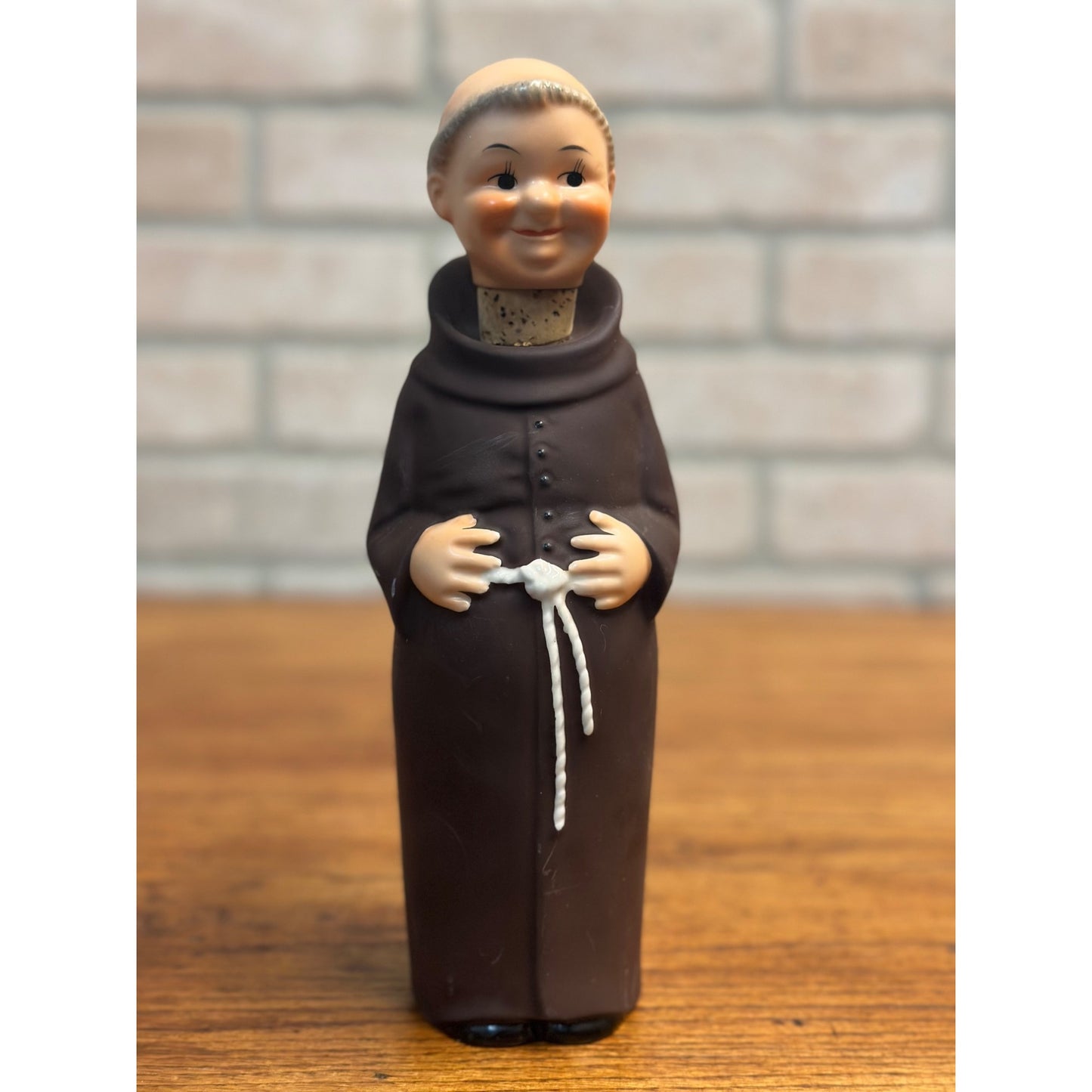 Vintage 1956 Goebel West Germany Friar Tuck Monk Decanter Bottle 10" Tall